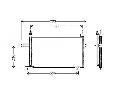 Kondensor, klimatanläggning 13005194 International Radiators