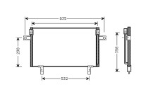Kondensor, klimatanläggning 13005195 International Radiators