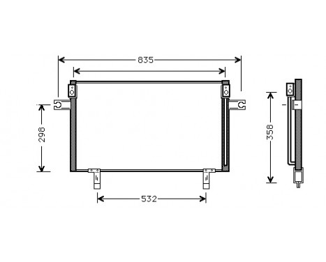 Kondensor, klimatanläggning 13005195 International Radiators