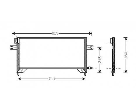 Kondensor, klimatanläggning 13005204 International Radiators