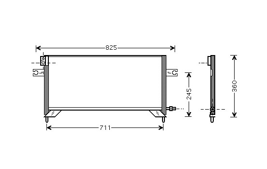 Kondensor, klimatanläggning 13005204 International Radiators