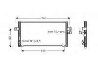 Kondensor, klimatanläggning 13005243 International Radiators