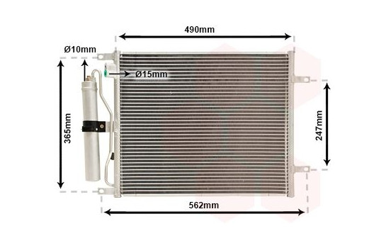 Kondensor, klimatanläggning 13005252 International Radiators, bild 2