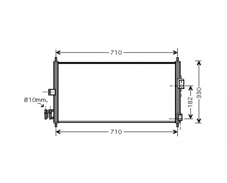 Kondensor, klimatanläggning 13005270 International Radiators