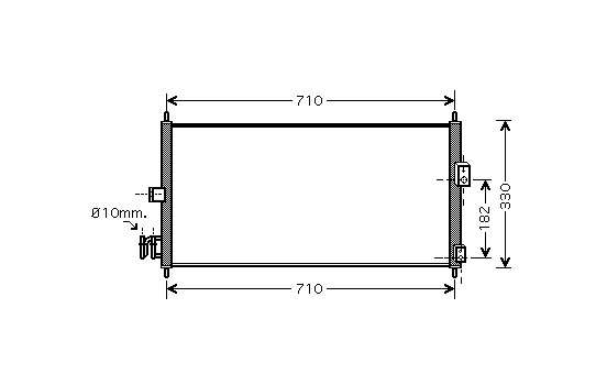 Kondensor, klimatanläggning 13005270 International Radiators