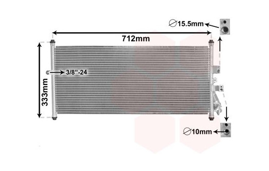 Kondensor, klimatanläggning 13005277 International Radiators, bild 2