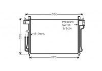 Kondensor, klimatanläggning 13005299 International Radiators