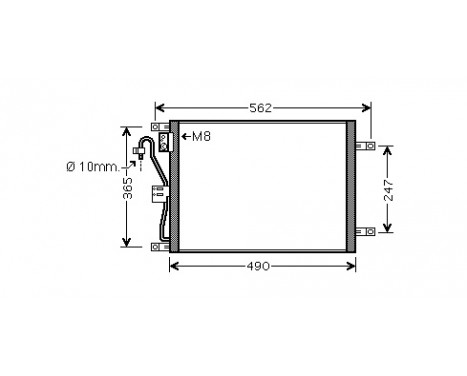 Kondensor, klimatanläggning 13005351 International Radiators