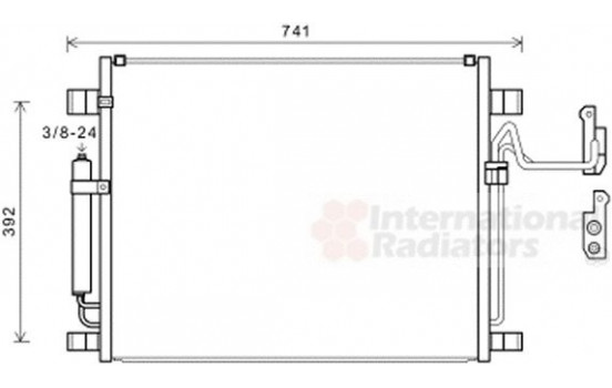 Kondensor, klimatanläggning 13005398 International Radiators