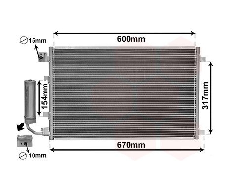 Kondensor, klimatanläggning 13015281 International Radiators