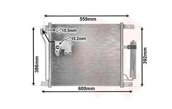 Kondensor, klimatanläggning 13015401 International Radiators