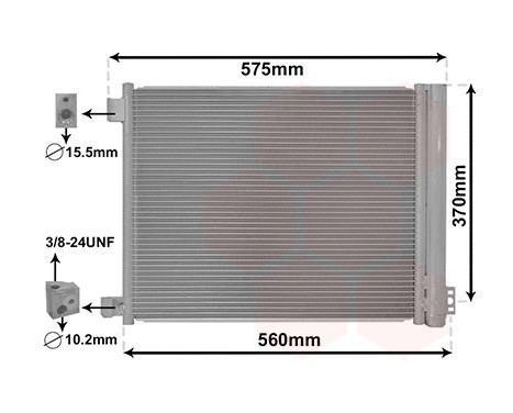 Kondensor, klimatanläggning 13015701 International Radiators