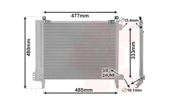 Kondensor, klimatanläggning 13015704 International Radiators
