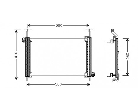 Kondensor, klimatanläggning 17005127 International Radiators