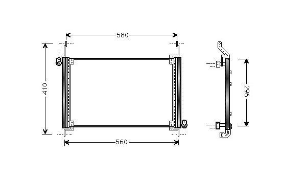 Kondensor, klimatanläggning 17005127 International Radiators