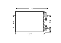 Kondensor, klimatanläggning 17005155 International Radiators