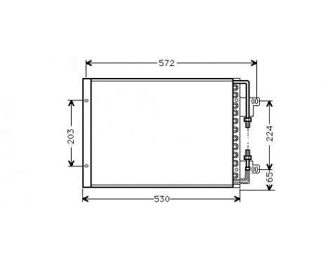 Kondensor, klimatanläggning 17005155 International Radiators