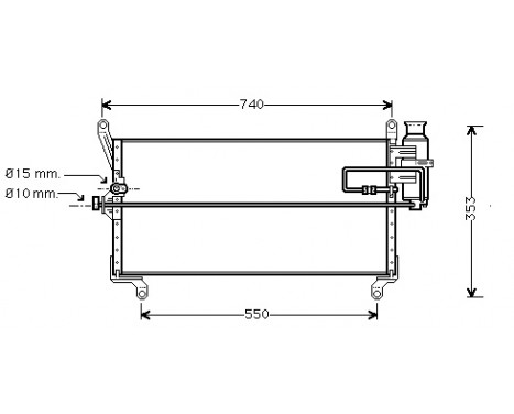 Kondensor, klimatanläggning 17005168 International Radiators