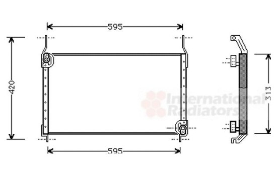 Kondensor, klimatanläggning 17005172 International Radiators, bild 2