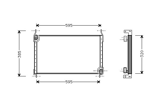 Kondensor, klimatanläggning 17005173 International Radiators