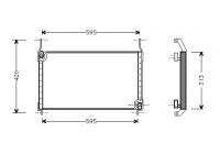 Kondensor, klimatanläggning 17005204 International Radiators