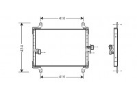 Kondensor, klimatanläggning 17005206 International Radiators