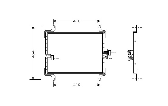 Kondensor, klimatanläggning 17005206 International Radiators