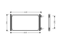 Kondensor, klimatanläggning 17005213 International Radiators