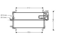 Kondensor, klimatanläggning 17005217 International Radiators