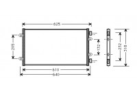 Kondensor, klimatanläggning 17005219 International Radiators