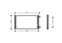 Kondensor, klimatanläggning 17005223 International Radiators