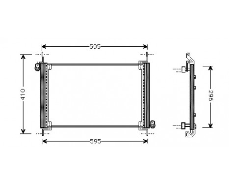 Kondensor, klimatanläggning 17005237 International Radiators