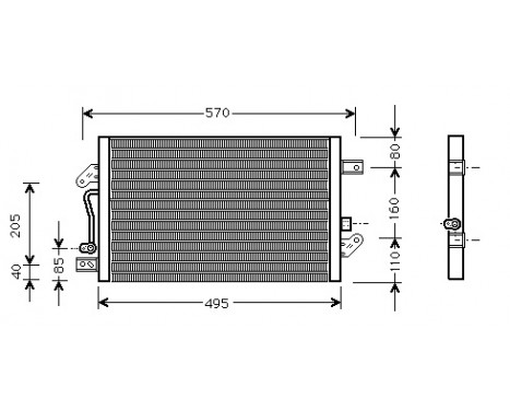 Kondensor, klimatanläggning 17005241 International Radiators