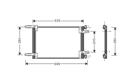 Kondensor, klimatanläggning 17005248 International Radiators