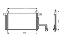 Kondensor, klimatanläggning 17005253 International Radiators