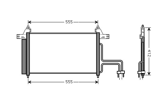 Kondensor, klimatanläggning 17005253 International Radiators