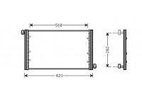Kondensor, klimatanläggning 17005272 International Radiators