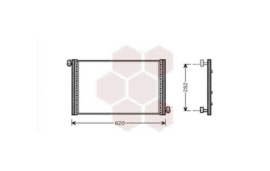 Kondensor, klimatanläggning 17005272 International Radiators, bild 2