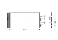 Kondensor, klimatanläggning 17005298 International Radiators