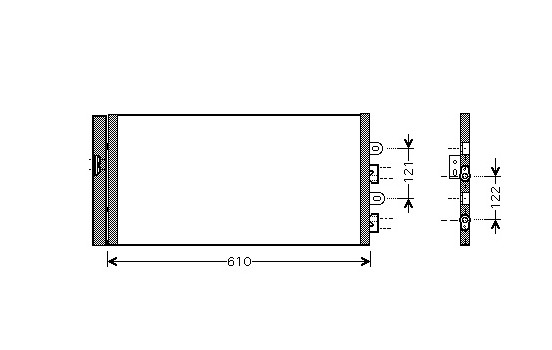 Kondensor, klimatanläggning 17005298 International Radiators