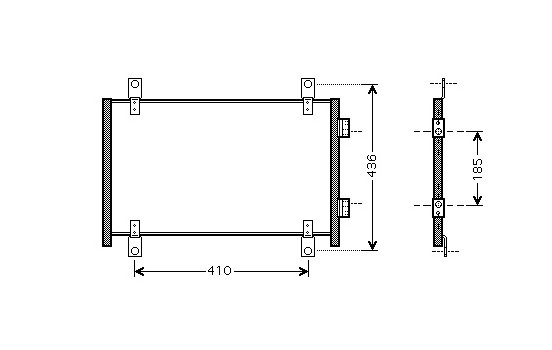 Kondensor, klimatanläggning 17005302 International Radiators