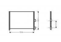 Kondensor, klimatanläggning 17005303 International Radiators