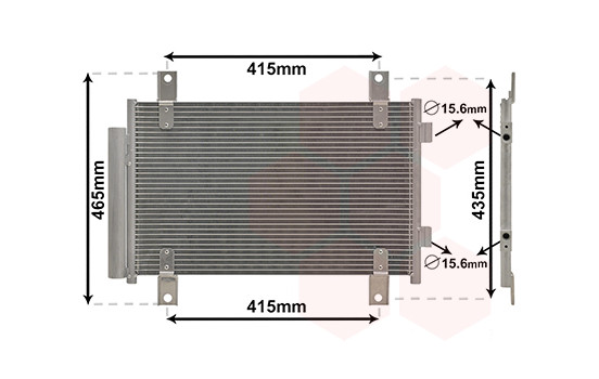 Kondensor, klimatanläggning 17005351 International Radiators