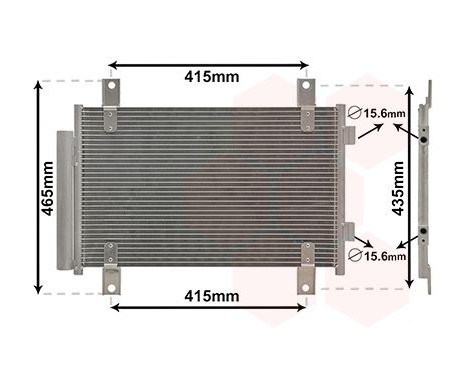 Kondensor, klimatanläggning 17005351 International Radiators, bild 2