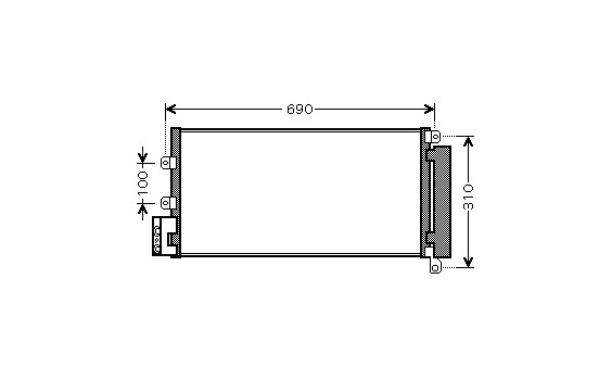Kondensor, klimatanläggning 17005356 International Radiators