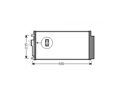 Kondensor, klimatanläggning 17005386 International Radiators