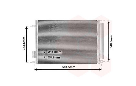 Kondensor, klimatanläggning 17015700 International Radiators