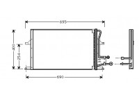 Kondensor, klimatanläggning 18005227 International Radiators