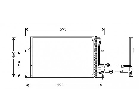 Kondensor, klimatanläggning 18005227 International Radiators