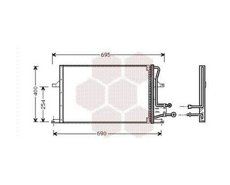 Kondensor, klimatanläggning 18005227 International Radiators, bild 2